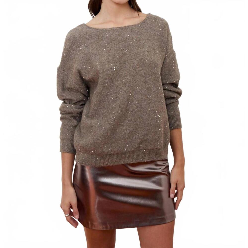 NEW DÈLUC catalpa sweater in taupe